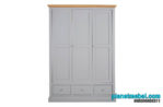 Lemari Pakaian Minimalis Duco Grey