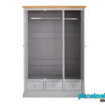 Lemari Pakaian Minimalis Duco Grey