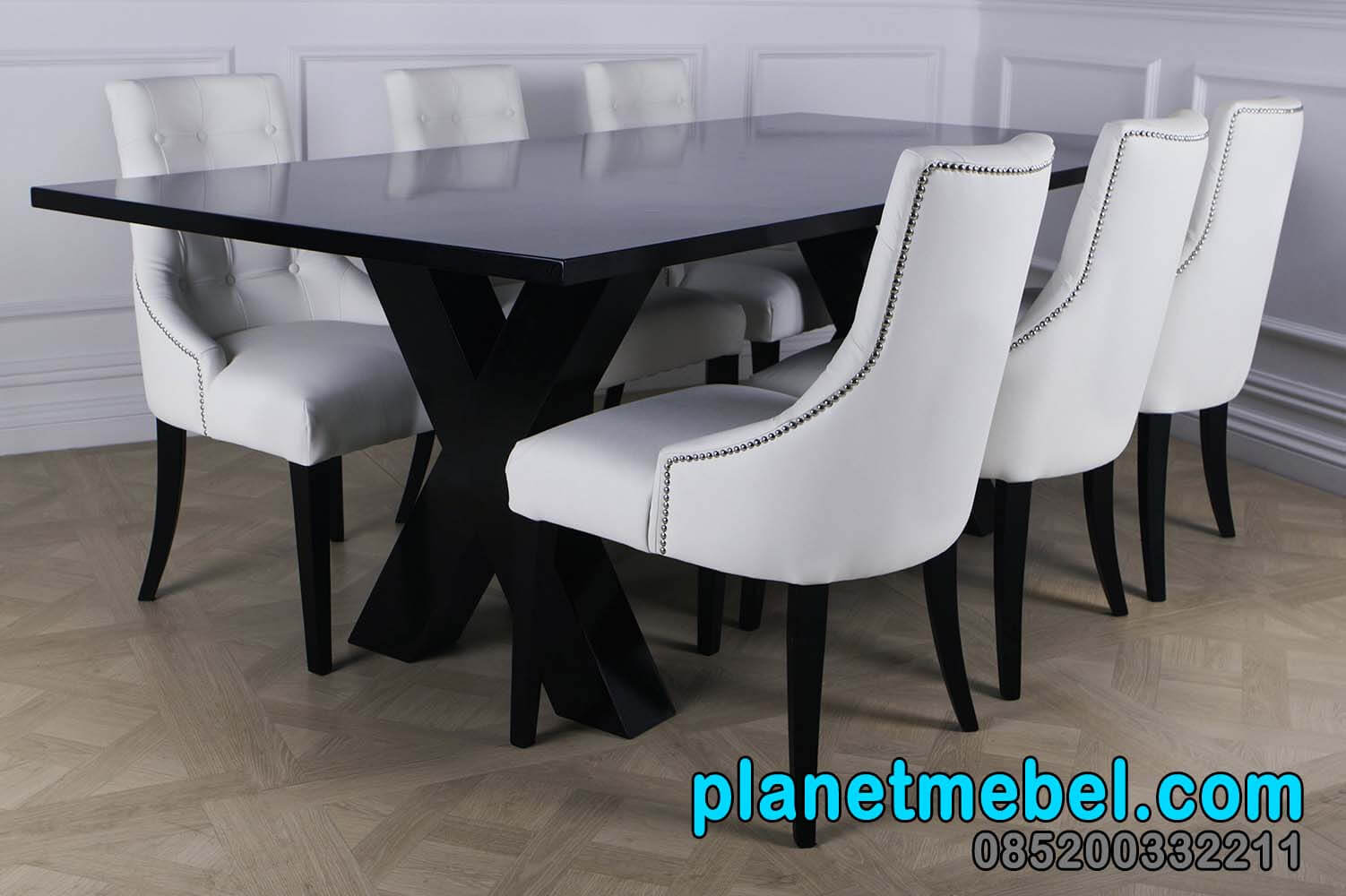 meja makan minimalis modern kayu jati terbaru top quality- planet
