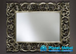 Pigura Cermin Ukir Silver