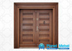 Pintu Kupu Tarung Minimalis Ukir Jati