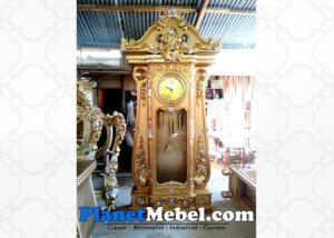 Lemari Jam Hias Jati Bagong